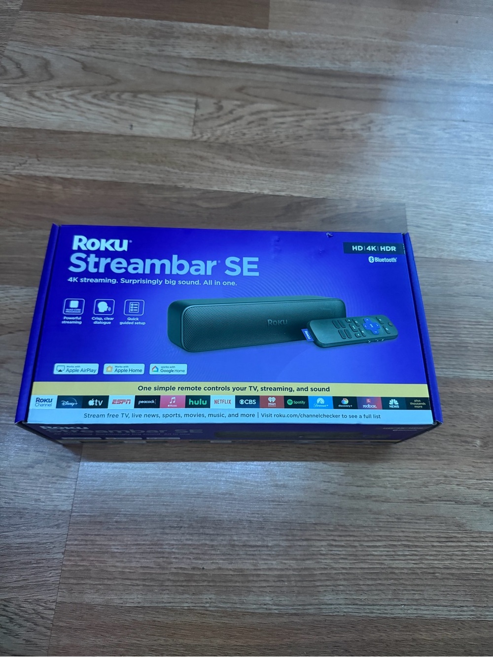 SEALED Roku Streambar SE 4K HDR Bluetooth Streaming Soundbar Media Player